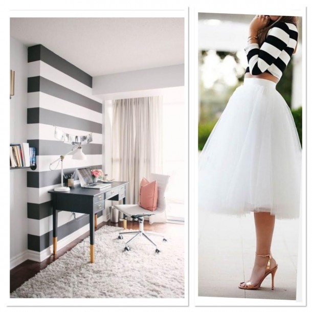 Black and White stripes inspiration via Pinterest and Etsy