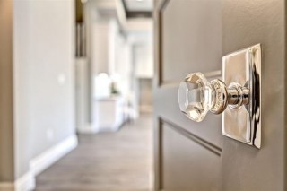 Glass Door knob by Clark and Co. Homes